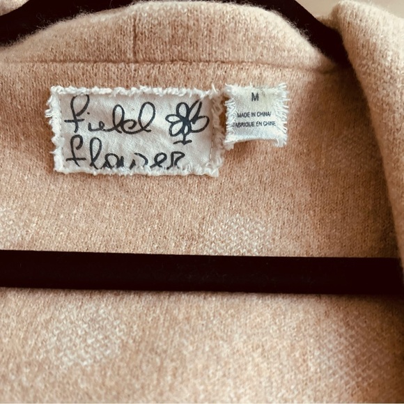 anthropologie Field Flower Dottie hooded Polka Dot sweater. Wool 100%. - Picture 5 of 10